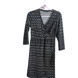 The Limited Elegant Wrap Dress Small Geometric Boss Fit